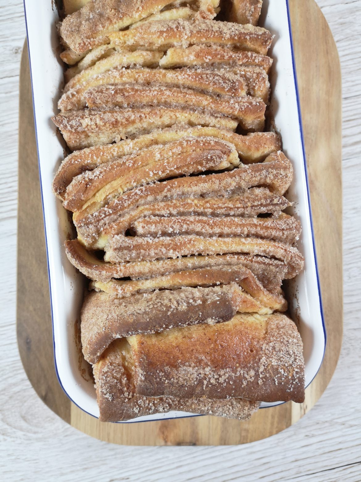 Süßes Zupfbrot mit Zimt und Zucker - Eine Portion Glück